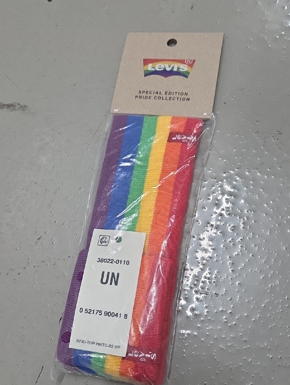 Levi's Rainbow Stripe Headband - Red Orange Yellow Green Blue Purple